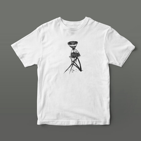 Sand Clock Graphic Tee // White (S)