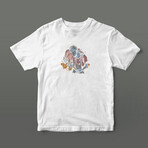 Evil Doodle Graphic Tee // White (M)