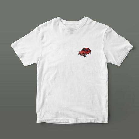 Red Bug Graphic Tee // White (S)