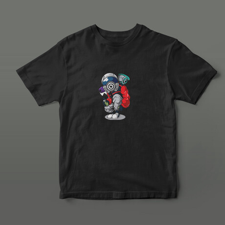 Robot Strength Graphic Tee // Black (S)