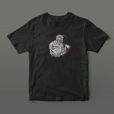 Mummy Graphic Tee // Black (S)