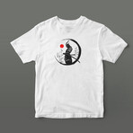 Samurai Sun Graphic Tee // White (S)