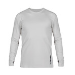 NKMR Training Dry Long Sleeve Top // Light Gray (Small)