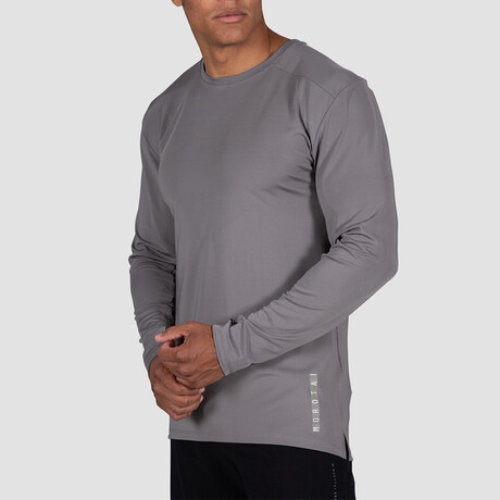 NKMR Training Dry Long Sleeve Top // Steel Gray (Small)