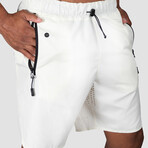 NKMR High Performance Shorts 3.0 // Cream White (Small)