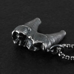 Sterling Silver Bear Molar Pendant + Chain (20")