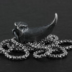 Sterling Silver Wolf Claw Pendant + Chain (20")