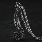 Sterling Silver Tentacle Pendant + Chain (20")