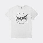 Logo NASA Black + White Tee // White (Small)
