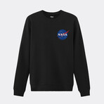 Logo NASA Original Heart Crewneck // Black (Small)