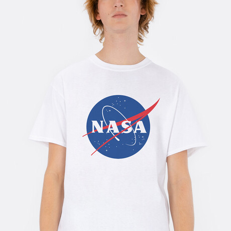 Original NASA Logo Tee // White (Small)