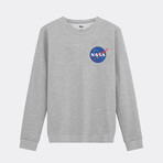 Logo NASA Original Heart Crewneck // Gray (Small)