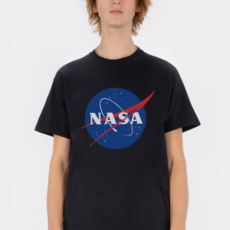 Original NASA Logo Tee // Black (Small)