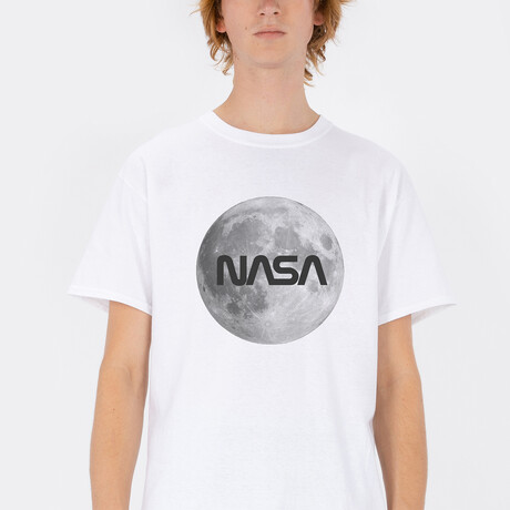 NASA Full Moon Tee // White (Small)