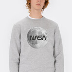 NASA Full Moon Crewneck // Gray (Small)