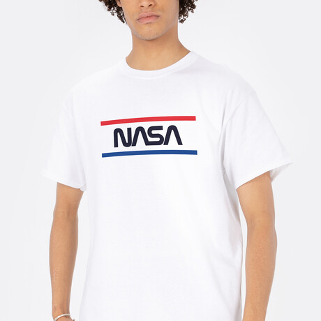 Black Worm Parallel Tee // White (Small)