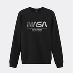 NASA Moon Landing Crewneck // Black (Small)