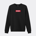 NASA Red Tag Crewneck // Black (Small)