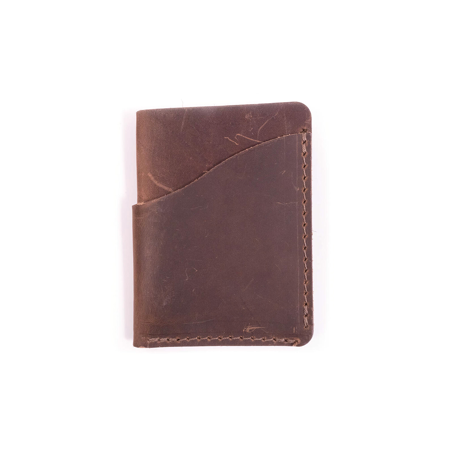 Wave Leather Wallet (Dark Brown) - Rustico - Touch of Modern
