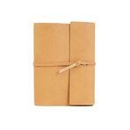 Writers Log // Large Refillable Leather Notebook (Dark Brown)