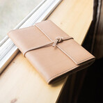 Writers Log // Large Refillable Leather Notebook (Dark Brown)