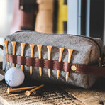 Golf Accessory Bag // Dark Brown