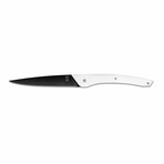 Auguste Premium 6-Piece Steak Knife Set // Black Blade (Gray Handle)