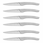 Auguste Premium 6-Piece Steak Knife Set (Black Handle)