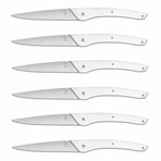 Auguste Premium 6-Piece Steak Knife Set (Black Handle)