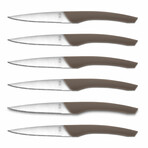 Auguste Classic 12-Piece Steak Knife Set (White Handle)