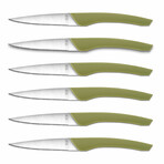 Auguste Classic 12-Piece Steak Knife Set (White Handle)