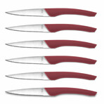 Auguste Classic 12-Piece Steak Knife Set (White Handle)