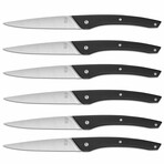 Auguste Premium 6-Piece Steak Knife Set (Black Handle)