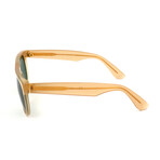 Unisex Flat Top Sunglasses // Brown