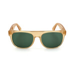 Unisex Flat Top Sunglasses // Brown