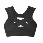 Women's Posture Sports Bra // Black (L)