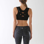 Women's Posture Sports Bra // Black (XS)