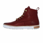 High Top Sneaker // Burgundy (Euro: 48)