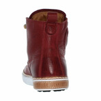 High Top Sneaker // Burgundy (Euro: 48)