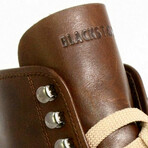 Lace Up Combat Boot // Bark (Euro: 40)