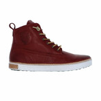 High Top Sneaker // Burgundy (Euro: 48)