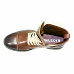 Lace Up Combat Boot // Bark (Euro: 40)