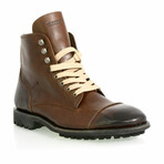 Lace Up Combat Boot // Bark (Euro: 40)