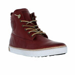High Top Sneaker // Burgundy (Euro: 48)