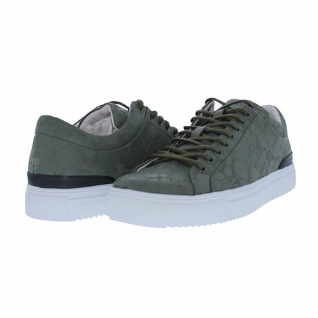 Subtle Print Low-Rise Sneaker // Dark Green Terrazzo (Euro: 41)