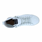 High-Top Lace Up Sneakers // White (Euro: 42)