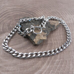 Squared Leash Toggle + Ring Chain (8.5" Bracelet)