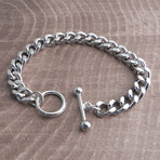 Squared Leash Toggle + Ring Chain (8.5" Bracelet)