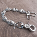 Monster Skull Key Leash // 8"