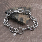Classic Chain Bracelet I // Silver (Link Chain)